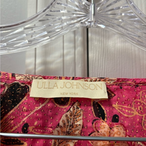 Ulla Johnson Hollyhock Angelica Floral Flutter Sleeve Midi Dress Size 2 - Picture 4 of 5